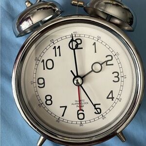 Classic Silver Alarm Clock